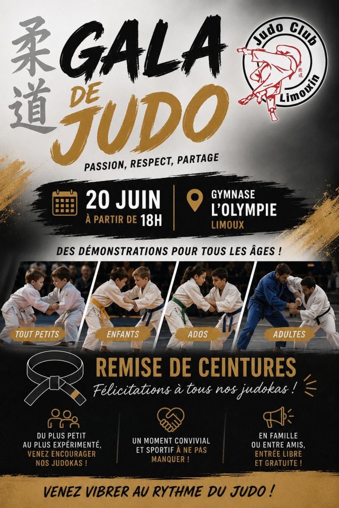 Image de l'actu 'Gala de fin d'année: Samedi 20 juin 2026 à partir de 18h !'