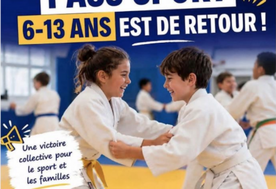 Inscriptions judo: le PASS'SPORT est de retour !!!